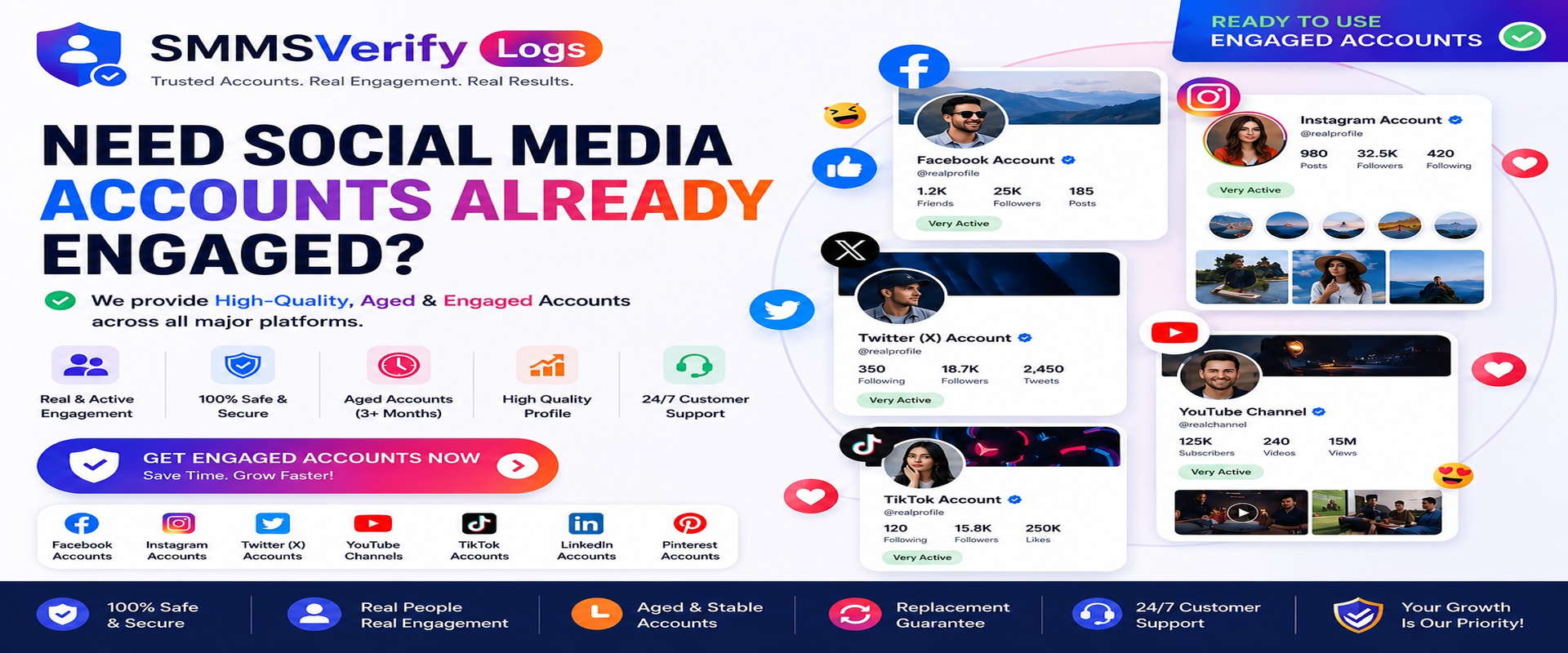 Buy social media accounts already engaged